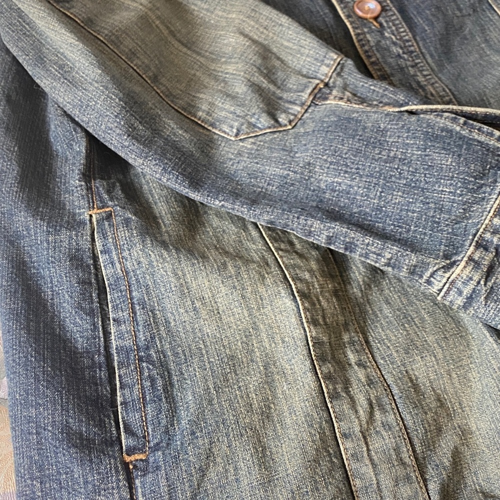 Express Men's Blue Denim Jacket - Picture 5 of 5